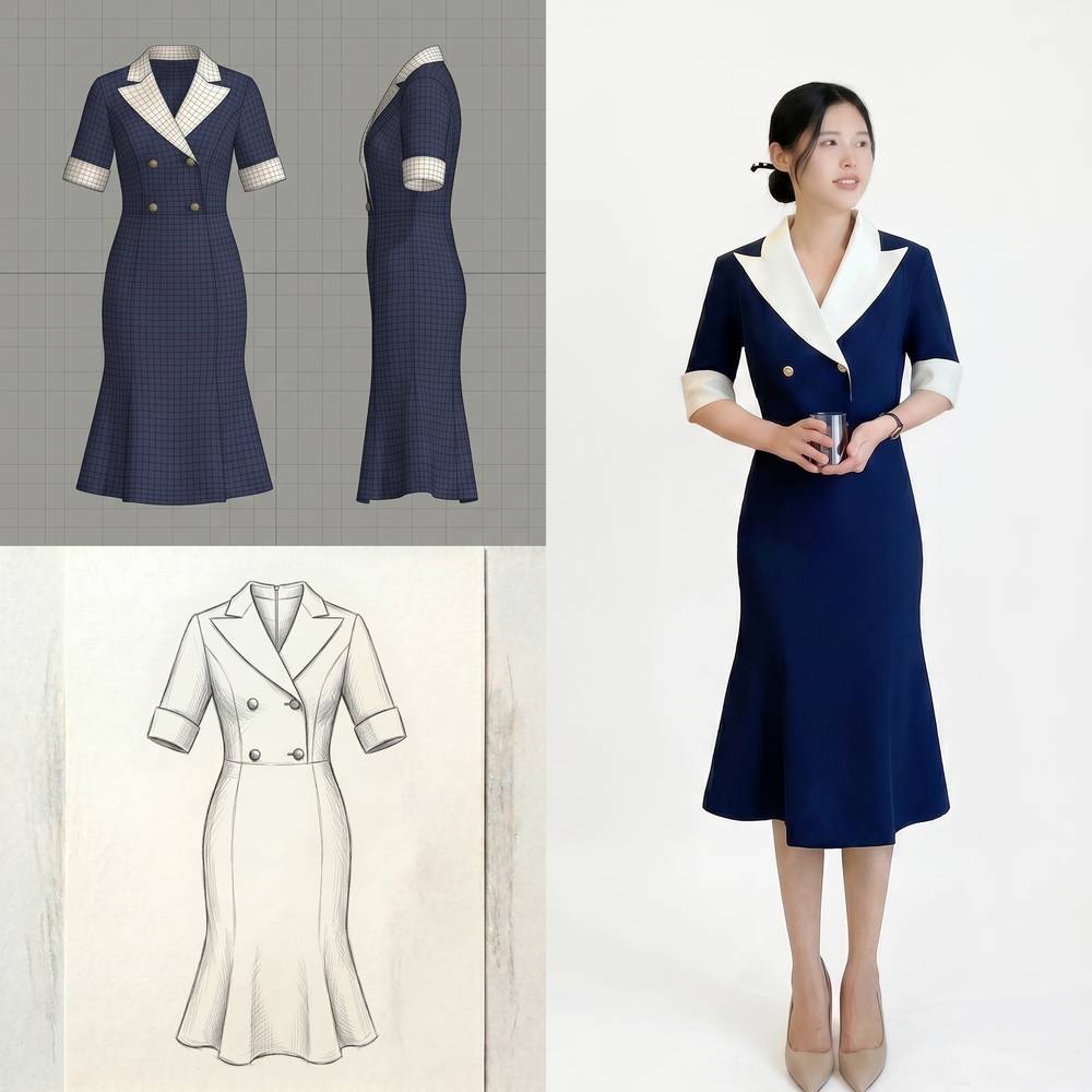 Navy dress