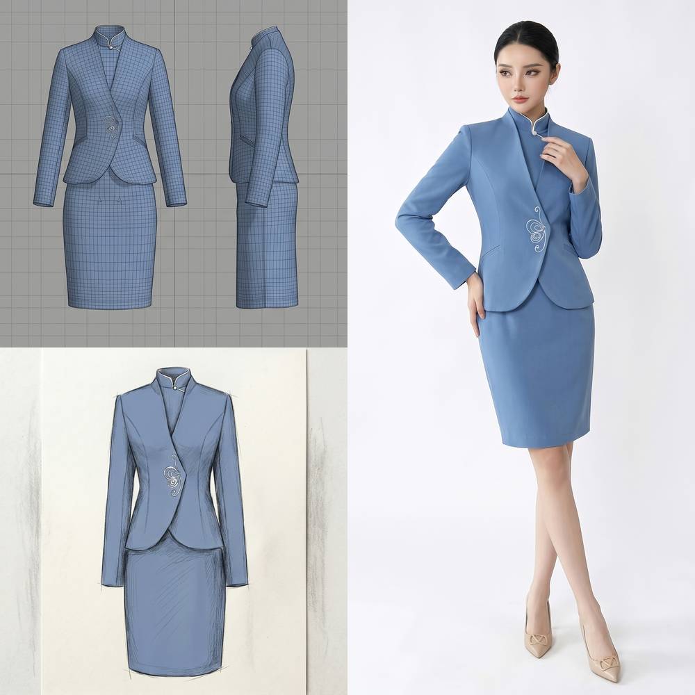Blue Suit Set
