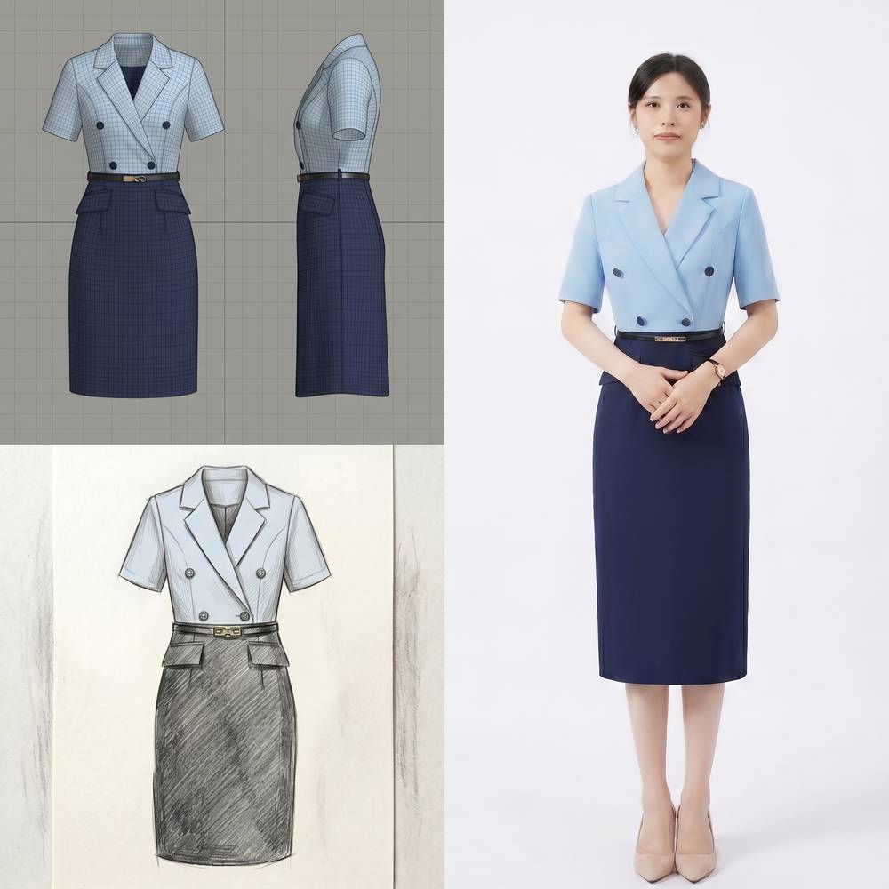 Blue Suit Set