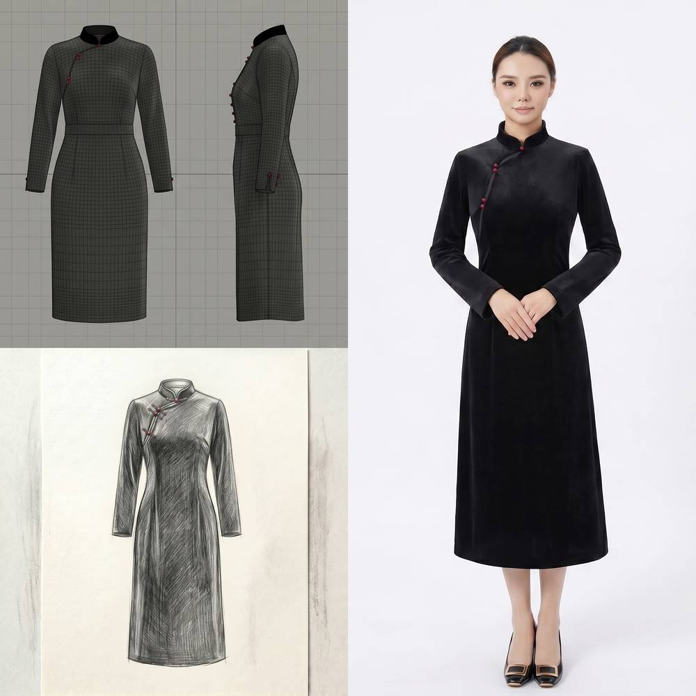 Black Qipao