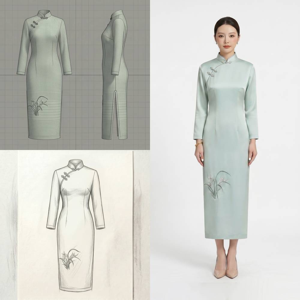 Green Qipao