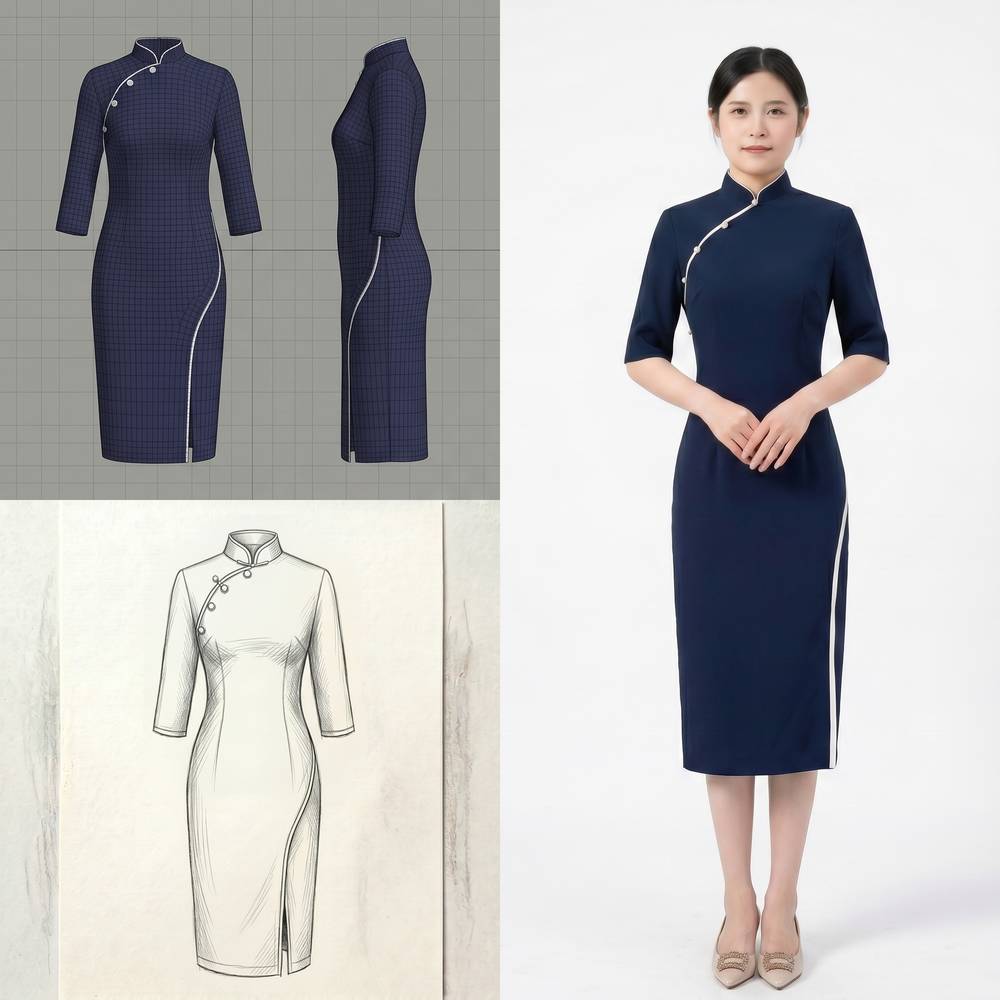 Navy Suit Set