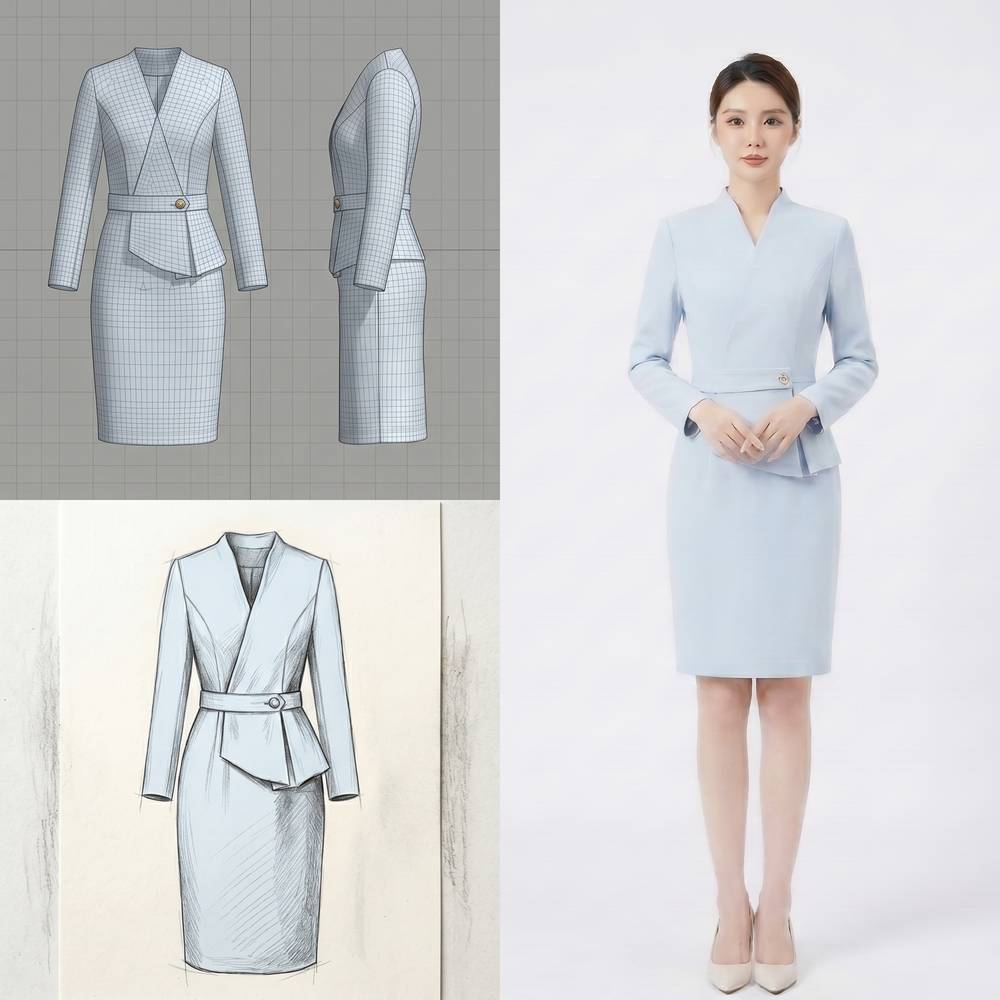 Blue Suit Set