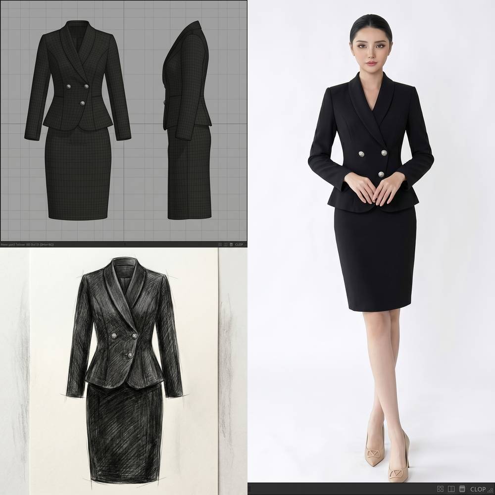 Black Suit Set