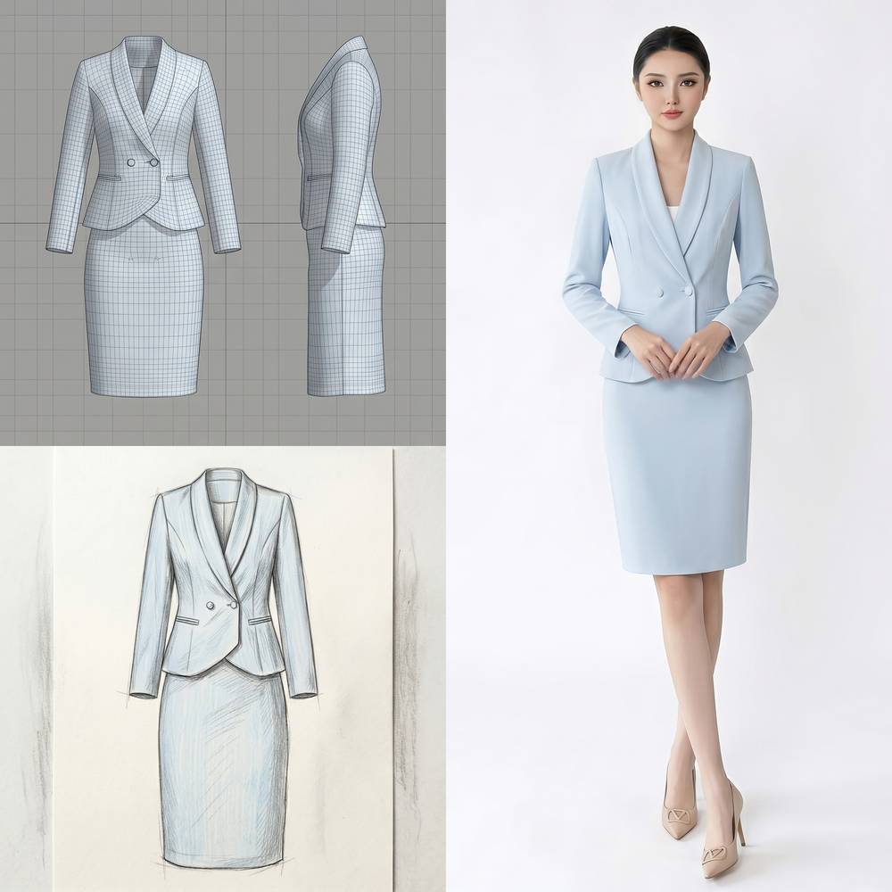 Blue Suit Set