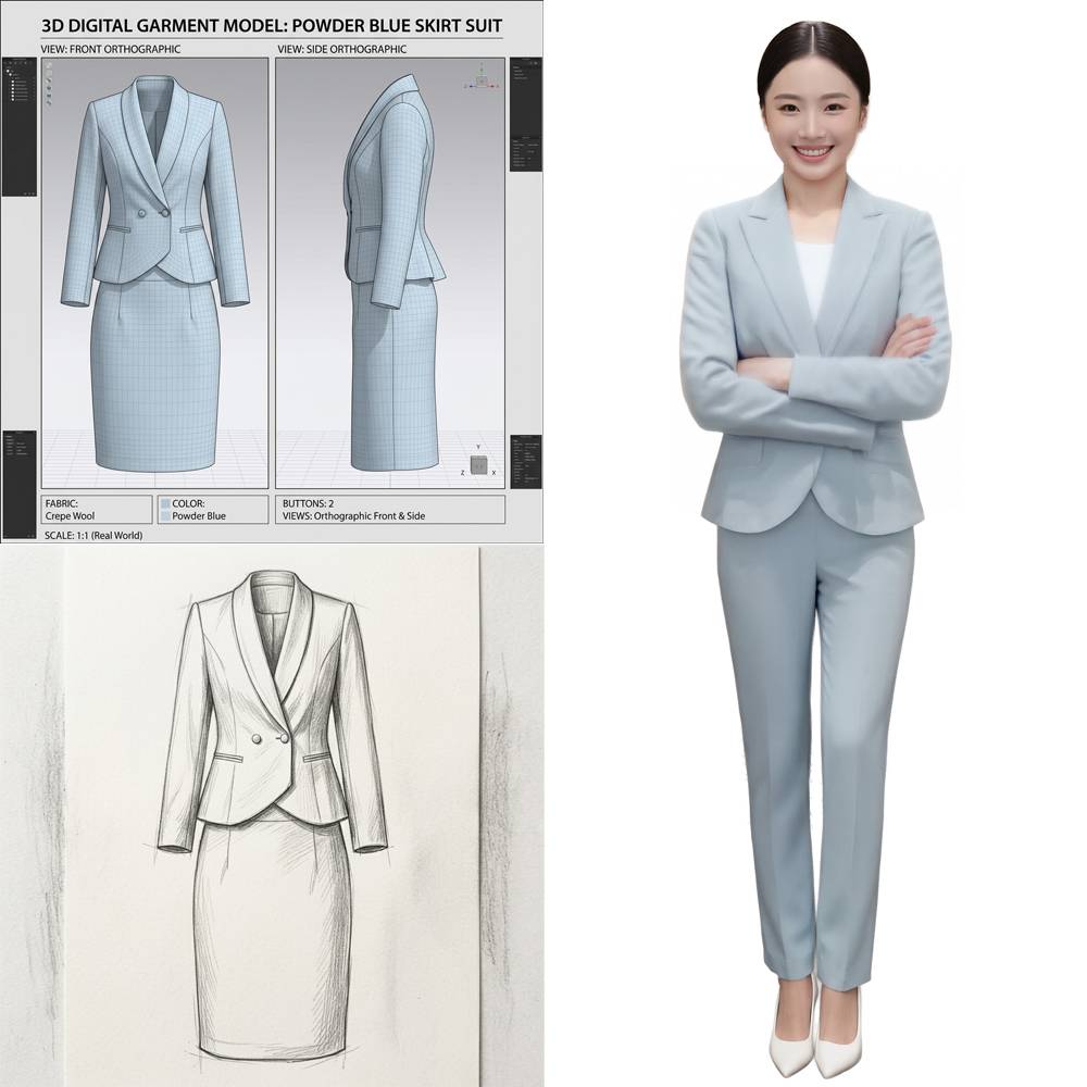 Blue Suit Set