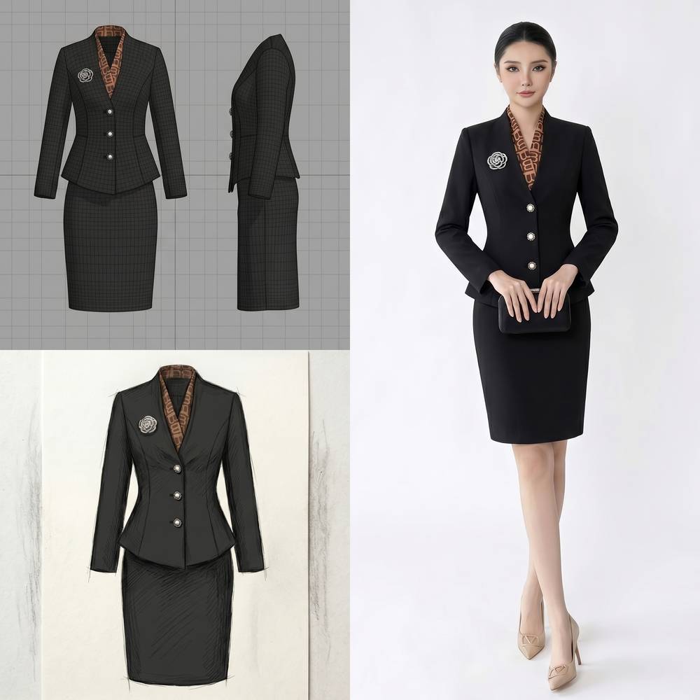Black Suit Set