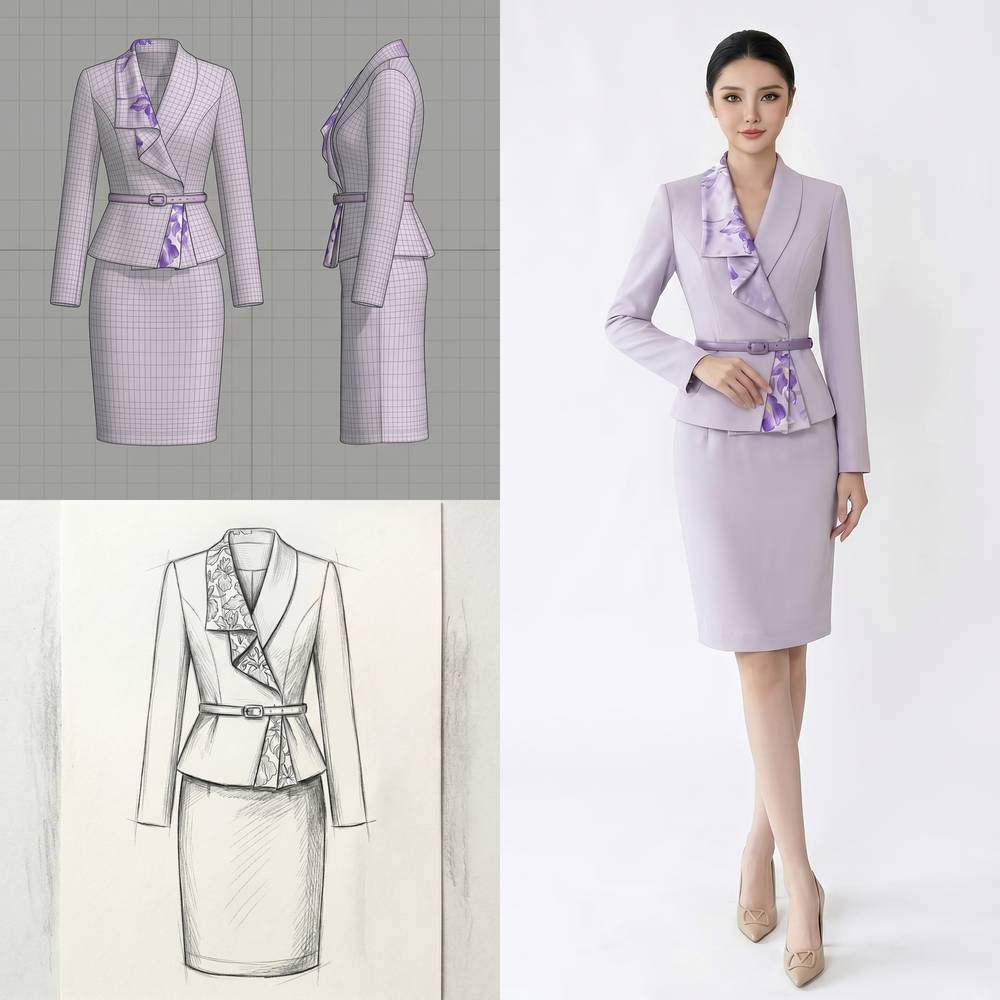 Purple Suit Set