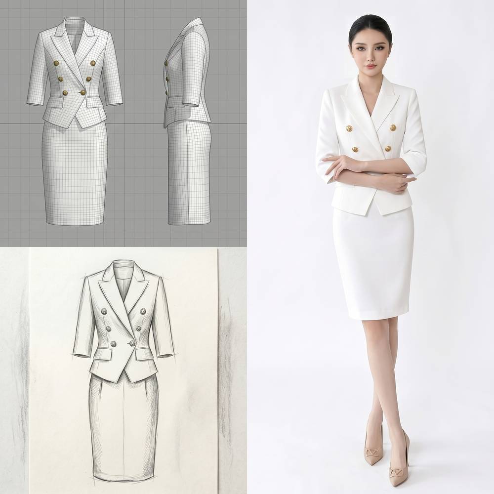 White Suit Set