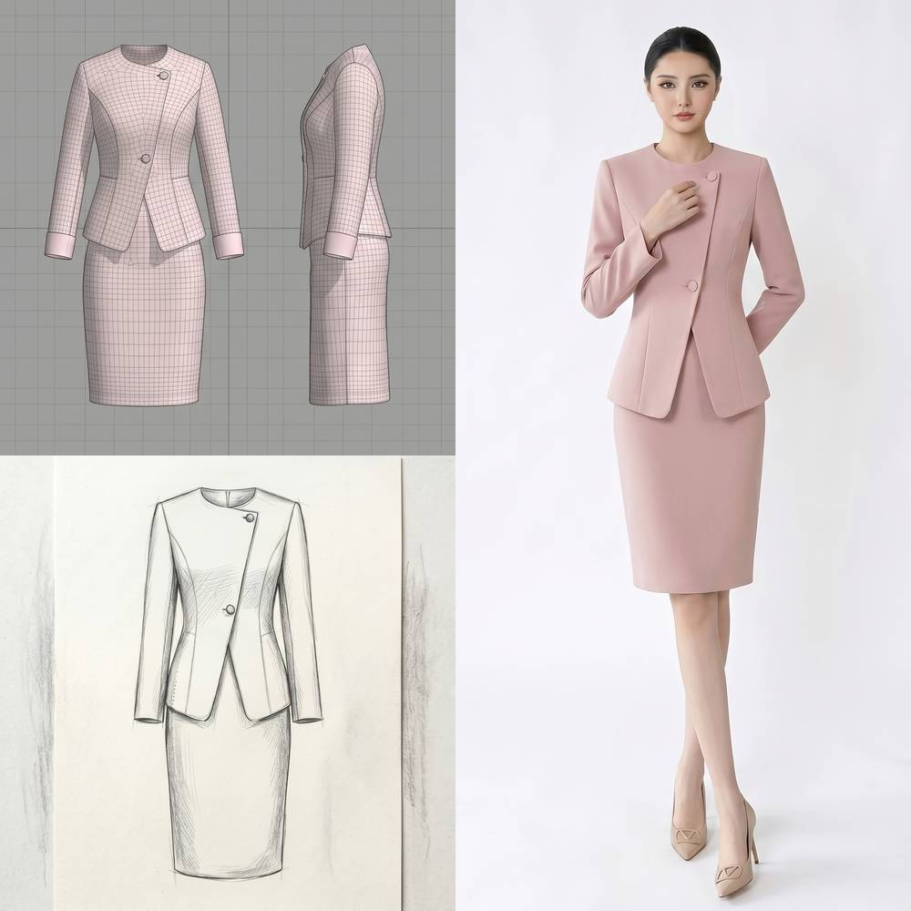 Pink Suit Set