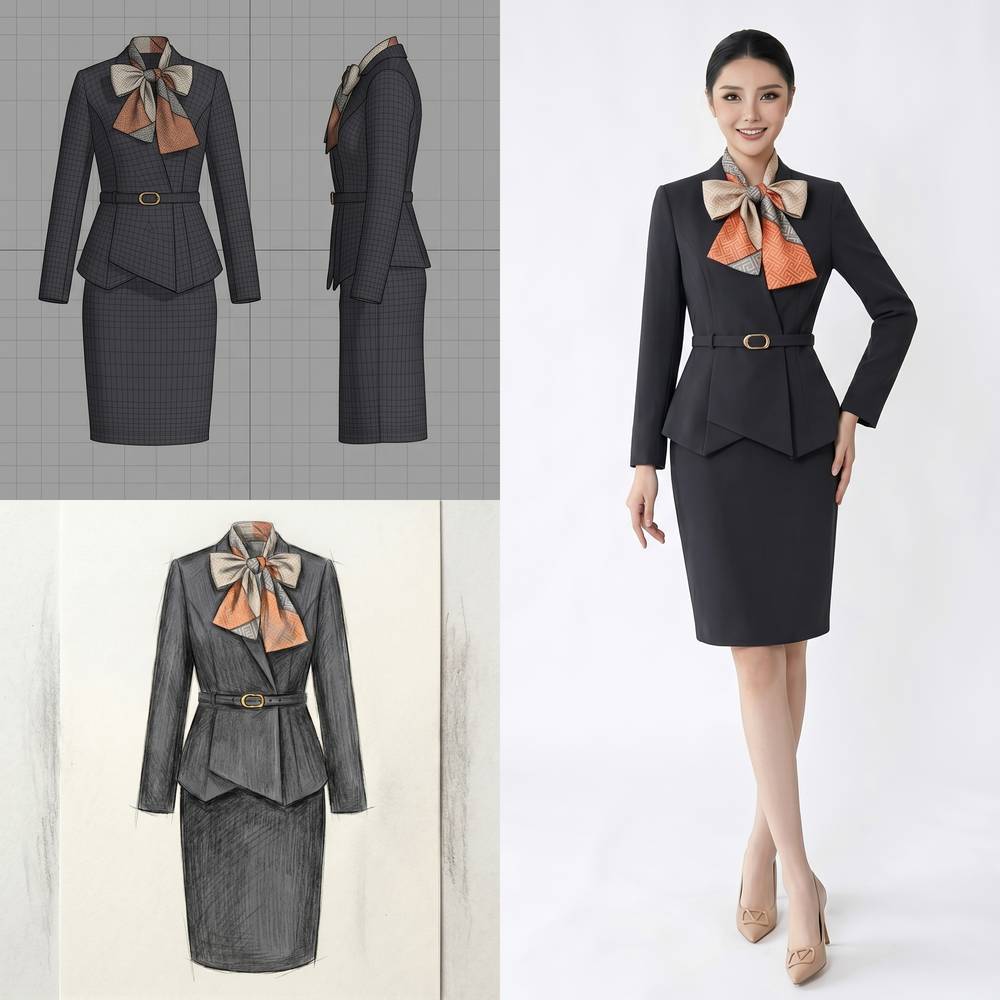 Black suit set